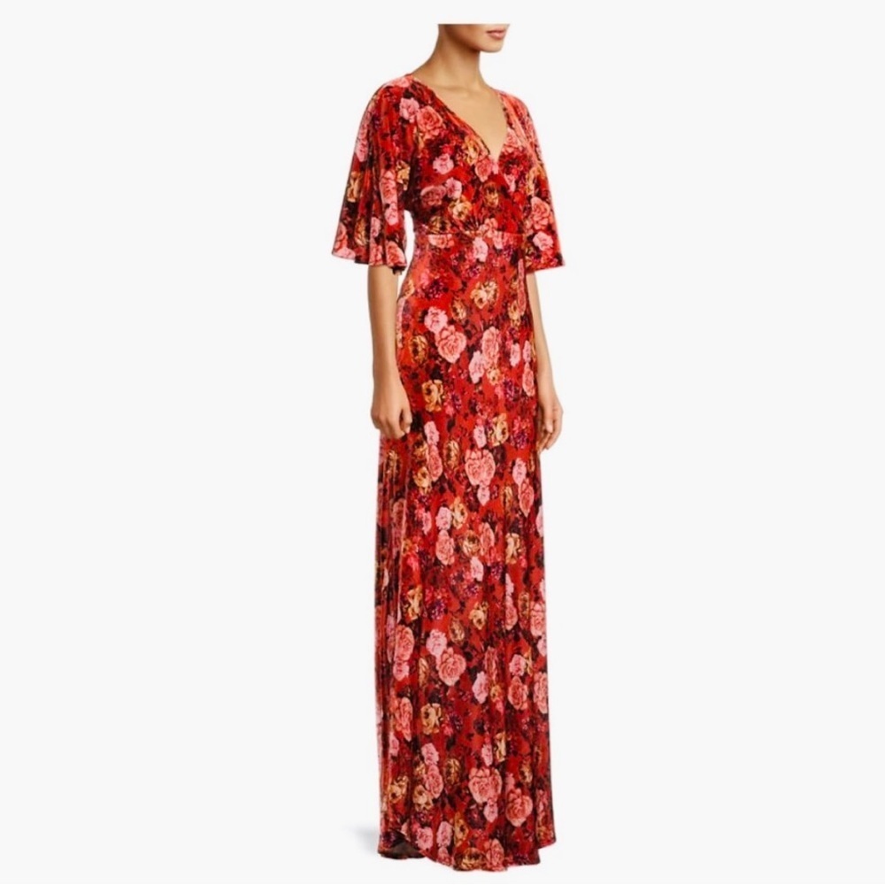 Johnny Was silk blend velvet maxi dress NWT - Picture 6 of 11